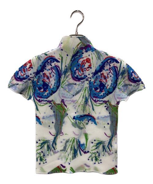 me ISSEY MIYAKE（ミーイッセイ ミヤケ）me ISSEY MIYAKE (ミーイッセイ ミヤケ) 総柄ブラウス マルチカラー サイズ:SIZE Freeの古着・服飾アイテム