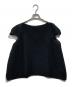 me ISSEY MIYAKE（ミーイッセイ ミヤケ）の古着「半袖ブラウス」｜ブラック