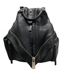 DIESEL（ディーゼル）の古着「レザーリュック」｜ブラック