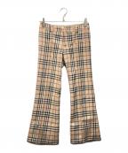 BURBERRY BLUE LABELバーバリーロンドンブルーレーベル）の古着「ノバチェックパンツ」｜ベージュ