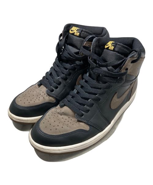 NIKE（ナイキ）NIKE (ナイキ) AIR JORDAN 1 HIGH OG ブラック×ブラウン サイズ:28の古着・服飾アイテム