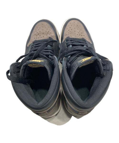 NIKE（ナイキ）NIKE (ナイキ) AIR JORDAN 1 HIGH OG ブラック×ブラウン サイズ:28の古着・服飾アイテム
