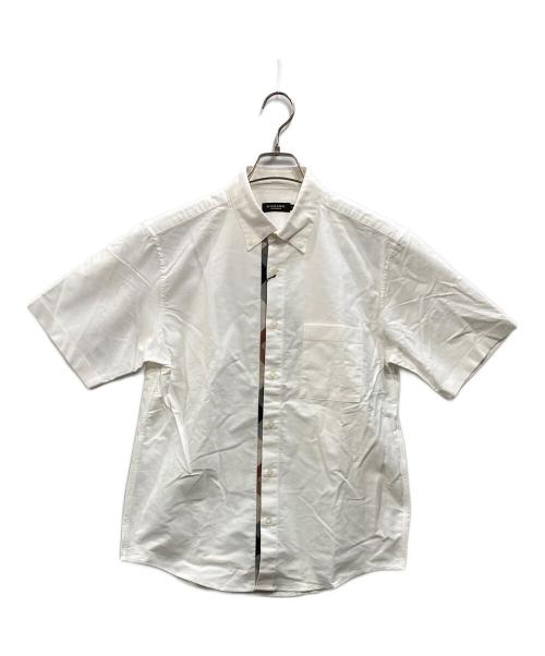 BLACK LABEL CRESTBRIDGE（ブラックレーベル クレストブリッジ）BLACK LABEL CRESTBRIDGE (ブラックレーベル クレストブリッジ) 半袖シャツ ホワイト サイズ:Mの古着・服飾アイテム