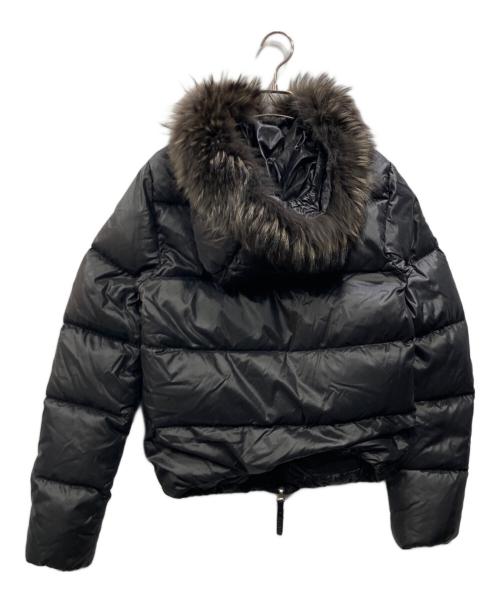 DUVETICA（デュベティカ）DUVETICA (デュベティカ) ラクーンファーダウンジャケット ブラック サイズ:46の古着・服飾アイテム