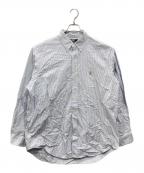 POLO RALPH LAURENポロ・ラルフローレン）の古着「ストライプシャツ」｜スカイブルー