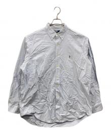 POLO RALPH LAUREN（ポロ・ラルフローレン）の古着「ストライプシャツ」｜スカイブルー