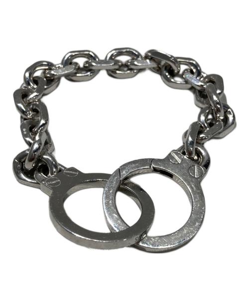 CELINE（セリーヌ）CELINE (セリーヌ) チェーン トリオンフ ゴールデンハンドカフ ブレスレット シルバーの古着・服飾アイテム