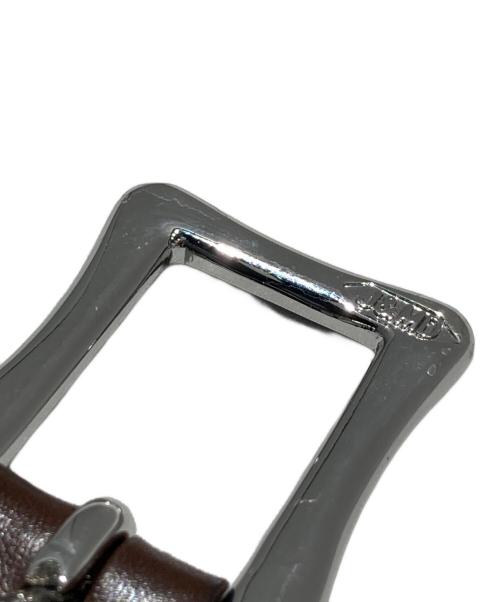 J&M DAVIDSON（ジェイ＆エム デヴィッドソン）J&M DAVIDSON (ジェイ＆エム デヴィッドソン) メッシュレザーベルト ブラウン サイズ:32/80の古着・服飾アイテム