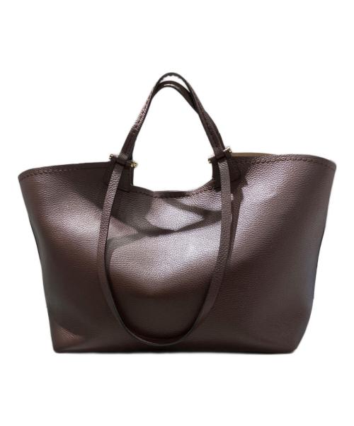 LORISTELLA（ロリステッラ）LORISTELLA (ロリステッラ) レザートートバッグ ブラウンの古着・服飾アイテム