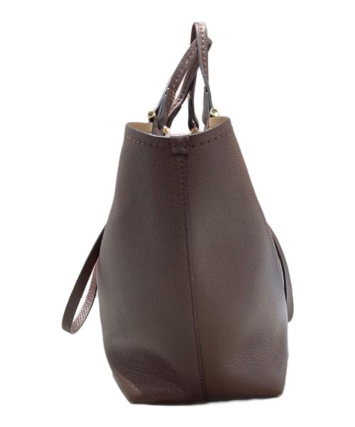 LORISTELLA（ロリステッラ）LORISTELLA (ロリステッラ) レザートートバッグ ブラウンの古着・服飾アイテム