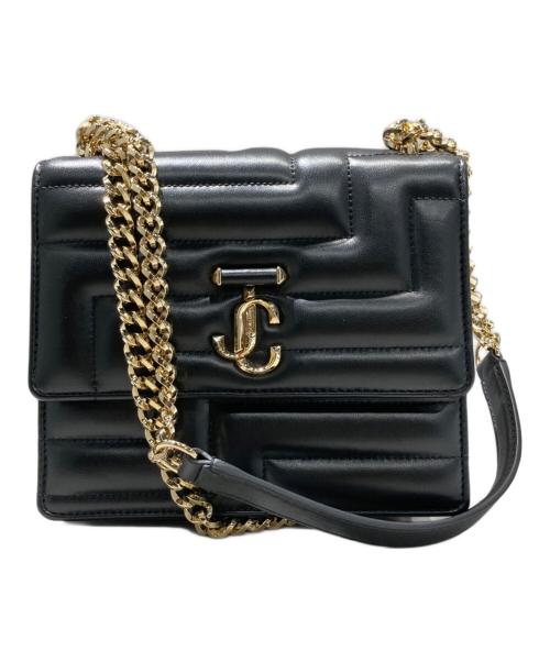 JIMMY CHOO（ジミーチュウ）JIMMY CHOO (ジミーチュウ) チェーンショルダーバッグ ブラックの古着・服飾アイテム