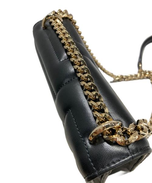 JIMMY CHOO（ジミーチュウ）JIMMY CHOO (ジミーチュウ) チェーンショルダーバッグ ブラックの古着・服飾アイテム