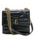 JIMMY CHOO（ジミーチュウ）の古着「チェーンショルダーバッグ」｜ブラック