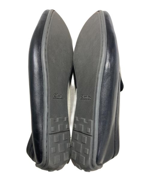 CLARKS（クラークス）CLARKS (クラークス) レザースリッポン ブラック サイズ:26.5㎝の古着・服飾アイテム