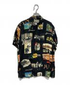 WACKO MARIAワコマリア）の古着「KINGSTON JAMAICA S/S HAWAIIAN SHIRT」｜ブラック