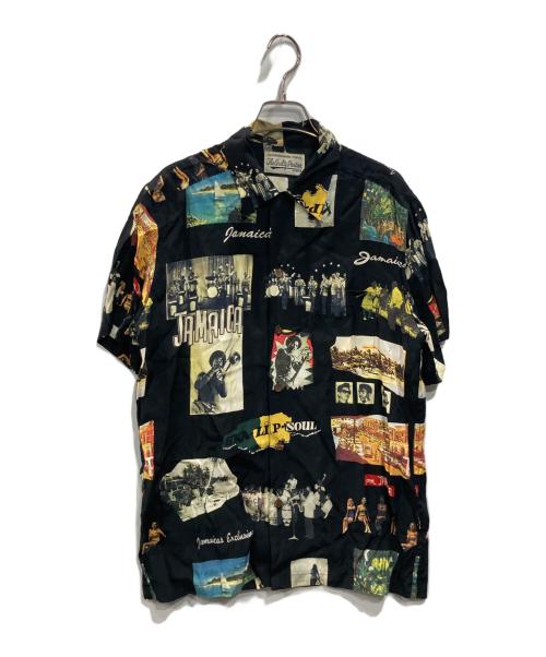 WACKO MARIA（ワコマリア）WACKO MARIA (ワコマリア) KINGSTON JAMAICA S/S HAWAIIAN SHIRT ブラック サイズ:Lの古着・服飾アイテム