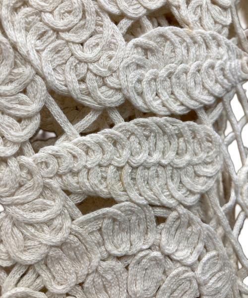 Rie miller（リエ ミラー）Rie miller (リエ ミラー) レース刺繍7分袖ボレロ アイボリー サイズ:Freeの古着・服飾アイテム