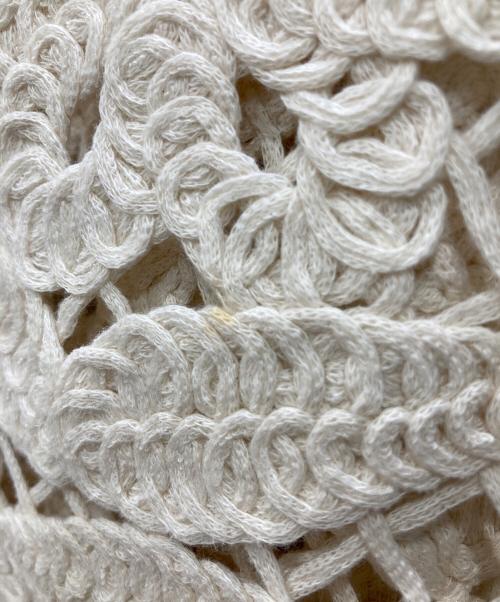 Rie miller（リエ ミラー）Rie miller (リエ ミラー) レース刺繍7分袖ボレロ アイボリー サイズ:Freeの古着・服飾アイテム