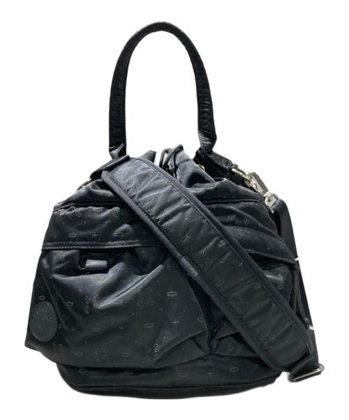 POTR（ピー・オー・ティー・アール）POTR (ピー・オー・ティー・アール) モノグラム2WAYツールバッグ ブラックの古着・服飾アイテム