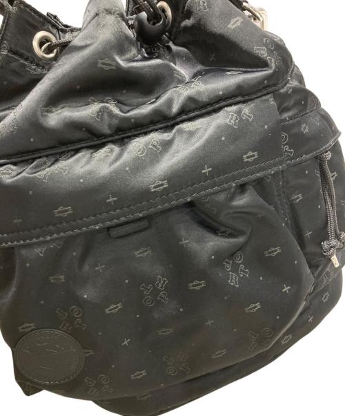 POTR（ピー・オー・ティー・アール）POTR (ピー・オー・ティー・アール) モノグラム2WAYツールバッグ ブラックの古着・服飾アイテム