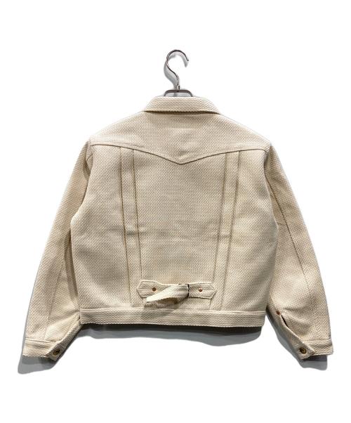 The Blurred CLOTHING（ブラードクロージング）The Blurred CLOTHING (ブラードクロージング) BLD145 SASHIKO BLOUSE アイボリー サイズ:38の古着・服飾アイテム