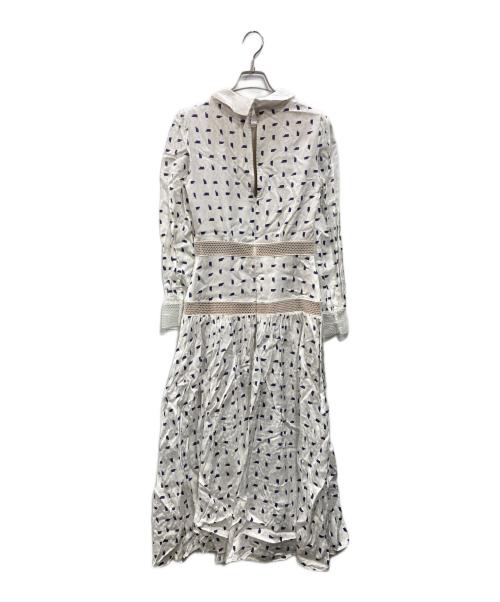 SELF PORTRAIT（セルフ ポートレイト）SELF PORTRAIT (セルフ ポートレイト) ブラウスワンピース ホワイト サイズ:US4の古着・服飾アイテム