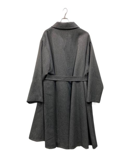 soerte（ソエルテ）soerte (ソエルテ) Oversize double breasted stand collar coat グレー サイズ:3の古着・服飾アイテム