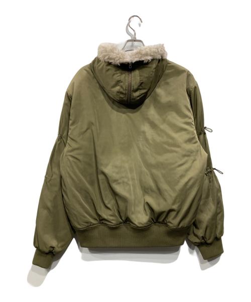 soerte（ソエルテ）soerte (ソエルテ) Sleeve Deformation N-2B Flight Jacket グリーン サイズ:3の古着・服飾アイテム