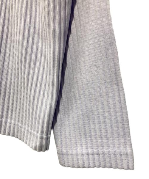 HOMME PLISSE ISSEY MIYAKE（オム プリッセ イッセイ ミヤケ）HOMME PLISSE ISSEY MIYAKE (オム プリッセ イッセイ ミヤケ) プリーツロングスリーブカットソー パープル サイズ:3の古着・服飾アイテム