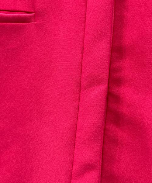 JENNE（ジェンヌ）JENNE (ジェンヌ) ノーカラーコート ショッキングピンク サイズ:Sの古着・服飾アイテム