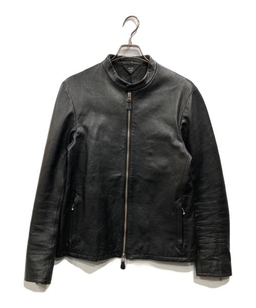 wjk（ダブルジェイケー）wjk (ダブルジェイケー) シングルライダースジャケット ブラック サイズ:3の古着・服飾アイテム