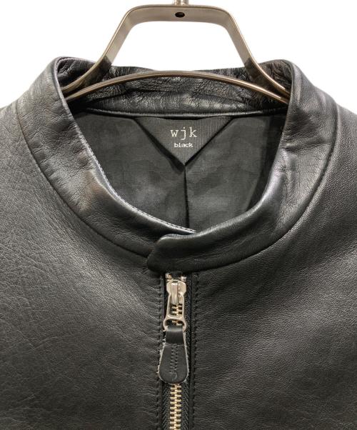 wjk（ダブルジェイケー）wjk (ダブルジェイケー) シングルライダースジャケット ブラック サイズ:3の古着・服飾アイテム