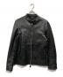 wjk（ダブルジェイケー）の古着「シングルライダースジャケット」｜ブラック