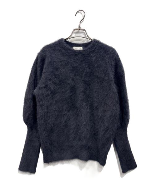 La boutique BonBon（ラブティックボンボン）La boutique BonBon (ラブティックボンボン) ヘアリーパフスリーブニット ブラック サイズ:Freeの古着・服飾アイテム