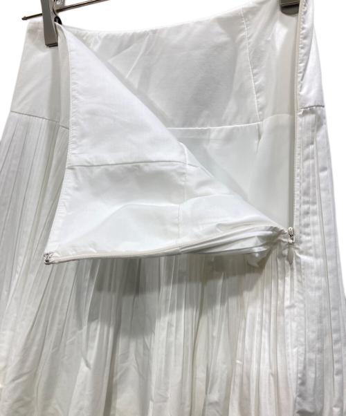 allureville（アルアバイル）allureville (アルアバイル) ティアードプリーツスカート ホワイト サイズ:1の古着・服飾アイテム