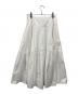allureville (アルアバイル) ティアードプリーツスカート ホワイト サイズ:1：5000円