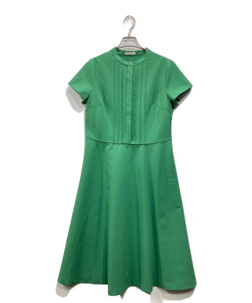 AMACA（アマカ）AMACA (アマカ) サッカーストレッチフレアワンピース グリーン サイズ:38の古着・服飾アイテム