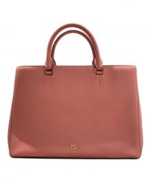 LAUREN RALPH LAUREN（ローレンラルフローレン）の古着「2WAYショルダーバッグ」｜ピンク