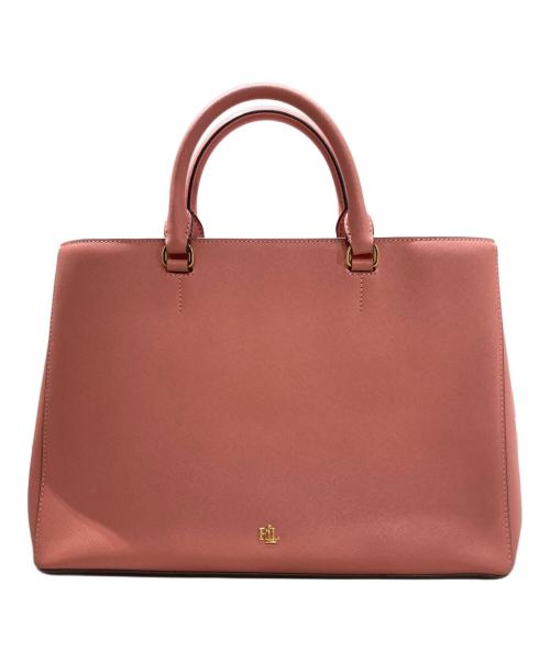 LAUREN RALPH LAUREN（ローレンラルフローレン）LAUREN RALPH LAUREN (ローレンラルフローレン) 2WAYショルダーバッグ ピンクの古着・服飾アイテム
