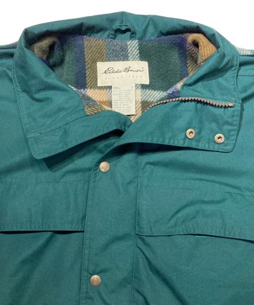 Eddie Bauer（エディーバウアー）Eddie Bauer (エディーバウアー) 裏地フランネルマウンテンジャケット グリーン サイズ:Sの古着・服飾アイテム