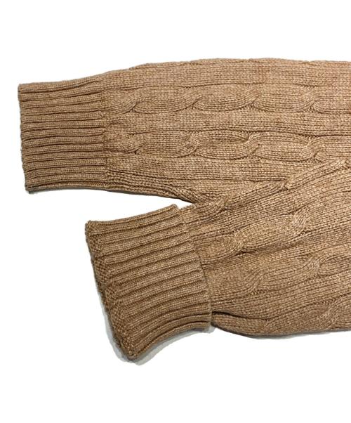 POLO RALPH LAUREN（ポロ・ラルフローレン）POLO RALPH LAUREN (ポロ・ラルフローレン) シルクケーブルニット ベージュ サイズ:Mの古着・服飾アイテム