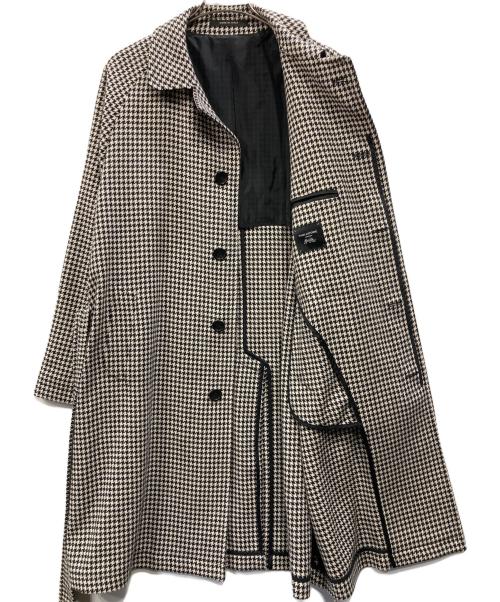 TAGLIATORE（タリアトーレ）TAGLIATORE (タリアトーレ) バルカラーコート ホワイト×ブラック サイズ:不明の古着・服飾アイテム