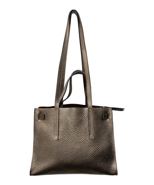 GIANNI CHIARINI（ジャンニ キアリーニ）GIANNI CHIARINI (ジャンニ キアリーニ) アルテアトートバッグM ゴールドの古着・服飾アイテム