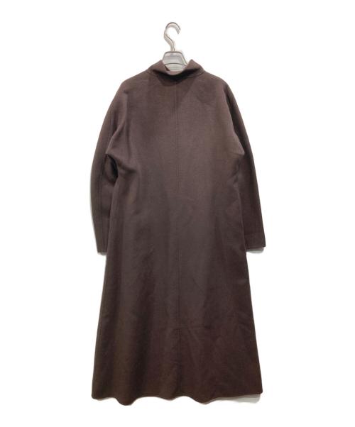 ISSEY MIYAKE WHITE LABEL（イッセイミヤケホワイトレーベル）ISSEY MIYAKE WHITE LABEL (イッセイミヤケホワイトレーベル) スタンドカラーコート ブラウン サイズ:3の古着・服飾アイテム