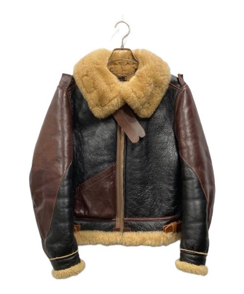 THE FEW（ザ・フュー）THE FEW (ザ・フュー) B-3ジャケット ブラック×ブラウン サイズ:36の古着・服飾アイテム