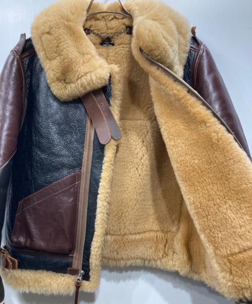 THE FEW（ザ・フュー）THE FEW (ザ・フュー) B-3ジャケット ブラック×ブラウン サイズ:36の古着・服飾アイテム