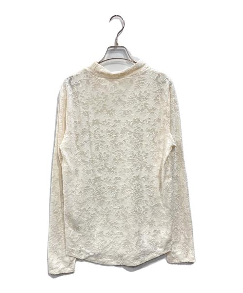 BEARDSLEY（ビアズリー）BEARDSLEY (ビアズリー) フラワージャガードカットソー アイボリー サイズ:Fの古着・服飾アイテム