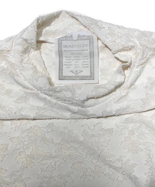 BEARDSLEY（ビアズリー）BEARDSLEY (ビアズリー) フラワージャガードカットソー アイボリー サイズ:Fの古着・服飾アイテム