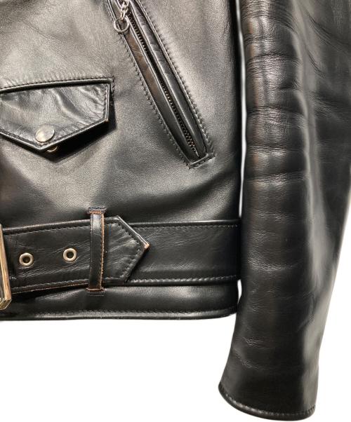 Schott（ショット）Schott (ショット) ホースハイドワンスター ダブルライダース ブラック サイズ:Sの古着・服飾アイテム