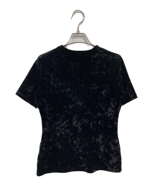 GIVENCHY（ジバンシィ）GIVENCHY (ジバンシィ) ベロアS/Sカットソー ブラック サイズ:Lの古着・服飾アイテム
